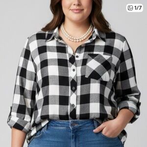 😍SHOW SPECIAL LOVE & LEGEND Plaid Shirt size 18